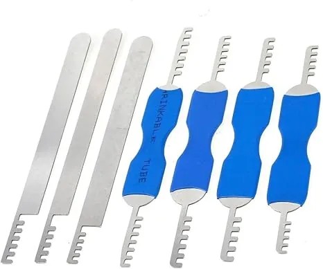 Loboo Idea 7pcs Peigne Choisissez Outil De Serrure en Acier Inoxydable Outil De Serrurier pour Maison Lock