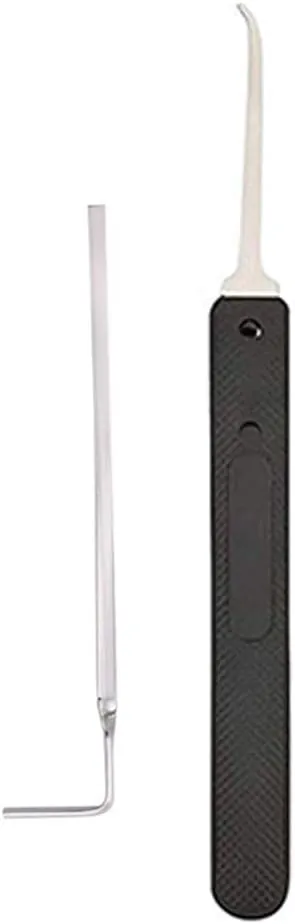 Loboo Idea Lot de 2 outils de crochetage de serrure de qualité supérieure, y compris un crochet de crochetage et une clé de tension pour serruriers débutants et professionnels
