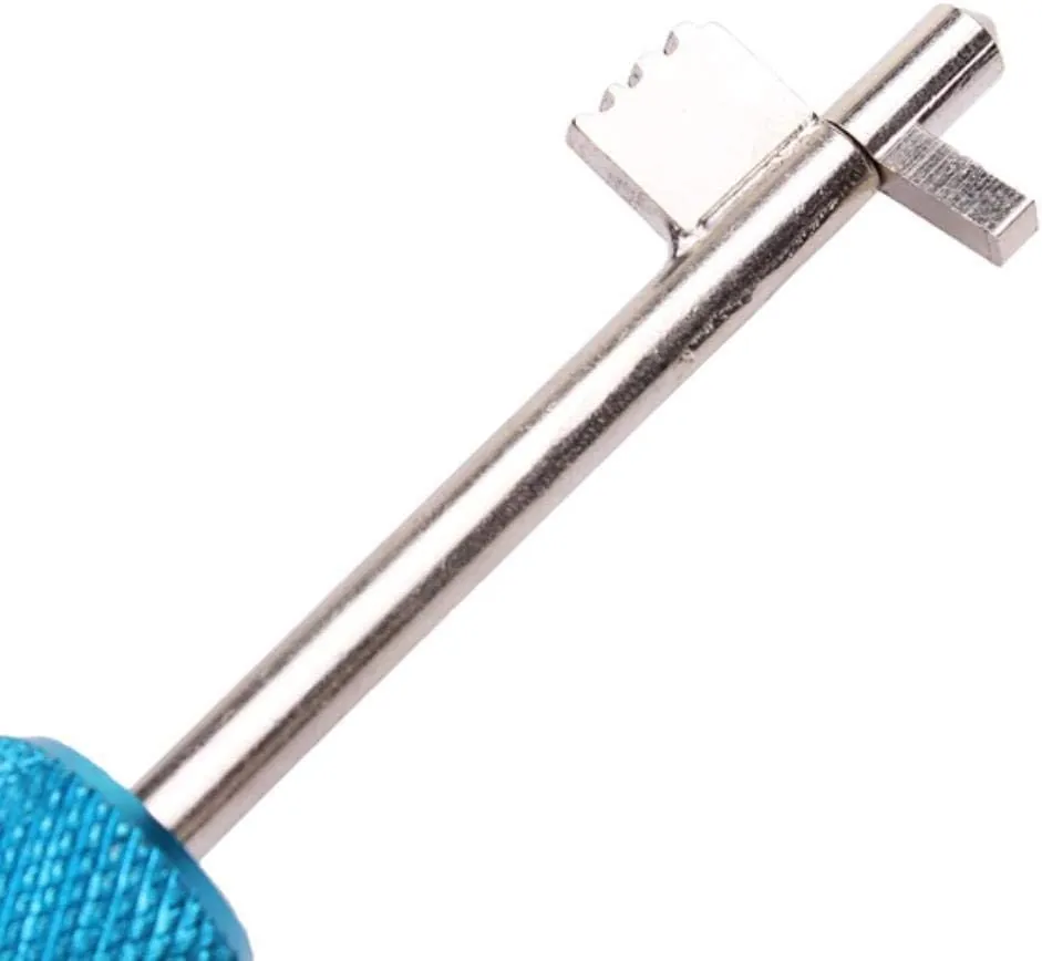 QiDAi Outil de crochetage de serrure à lame de serrurier – Outil de dégagement rapide de porte civile à long manche