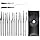 UENXRXE 15 Pièces Kit De Crochetage Professionnel,Clef Passe Partout, Kit Crochetage Serrure, Clés Universelles Pour Portes De Chambre,Lockpick Pour Serrure(15Forme)