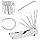 JAWUZ 20 in 1 kit crochet kit de crochetage kit crochetage serrure kit crochetage serrure clef passe partout Convient aux débutants et aux professionnels（Argent）